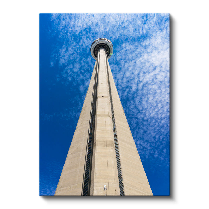 Dikey Kanvas Tablo Toronto Televizyon Kulesi Şehir Mimari Tablo Ev Ofis Duvar Dekoru