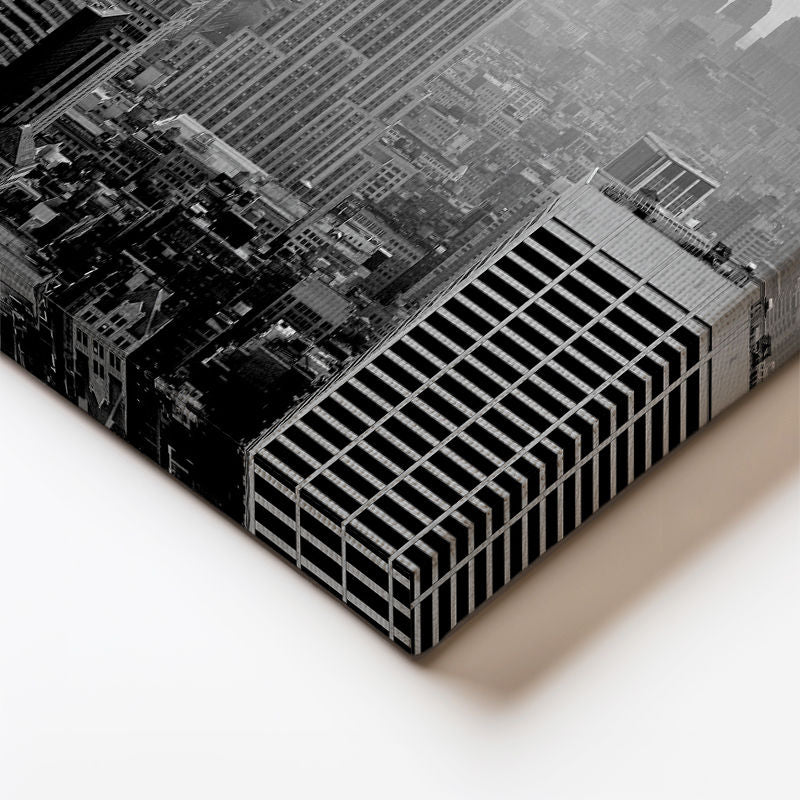 Dikey Kanvas Tablo New York Gökdelenler ve Empire State Şehir Mimari Tablo Ev Ofis Duvar Dekoru