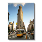 Dikey Kanvas Tablo New York Flatiron Binası Şehir Mimari Tablo Ev Ofis Duvar Dekoru