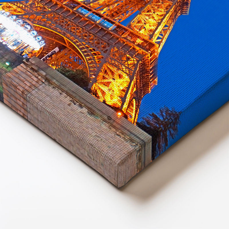 Dikey Kanvas Tablo Paris Eyfel Kulesi Gece Mimarisi Şehir Mimari Tablo Ev Ofis Duvar Dekoru