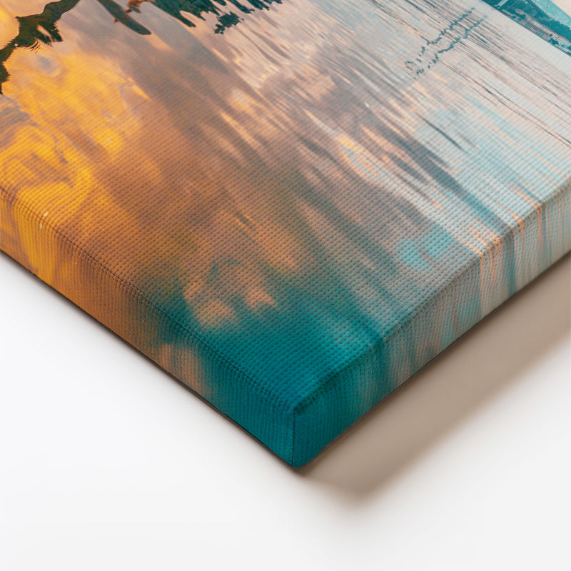 Dikey Kanvas Tablo Ortaköy Camii ve Deniz Yansıması Şehir Mimari Tablo Ev Ofis Duvar Dekoru