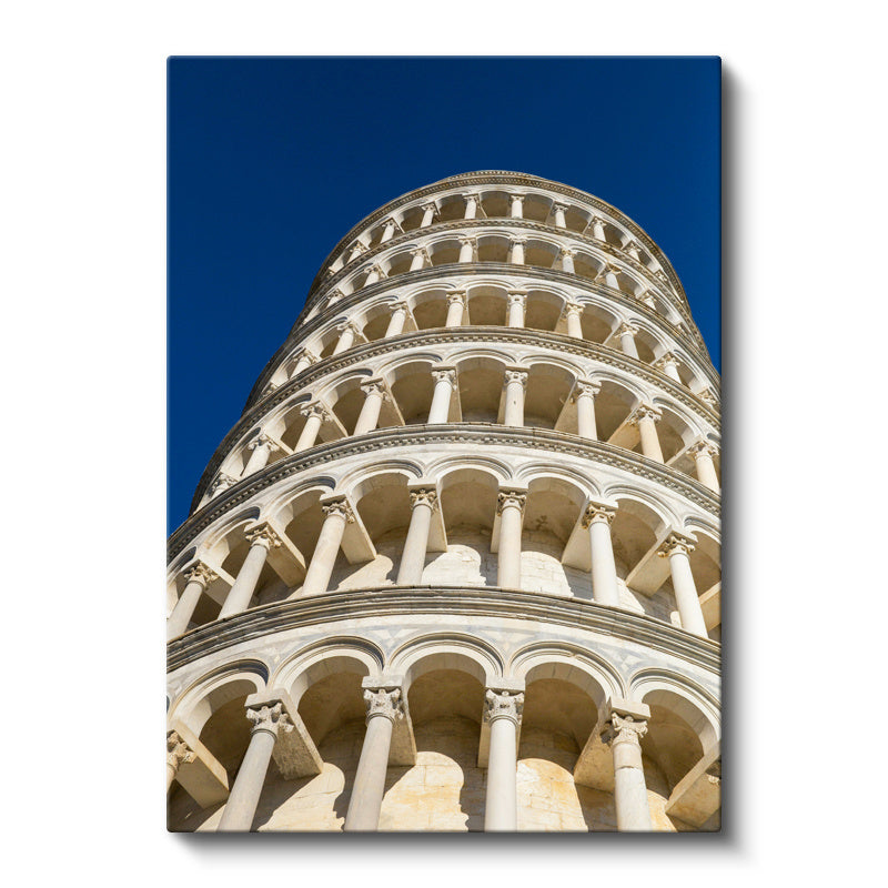 Dikey Kanvas Tablo İtalya Pisa Kulesi Sütun Mimarisi Şehir Mimari Tablo Ev Ofis Duvar Dekoru