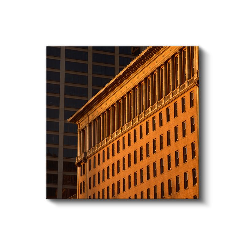 Klasik Mimari - Altın Işıkta Tarihi Cephe Kanvas Tablo