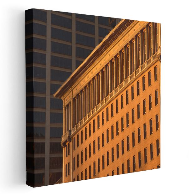 Klasik Mimari - Altın Işıkta Tarihi Cephe Kanvas Tablo