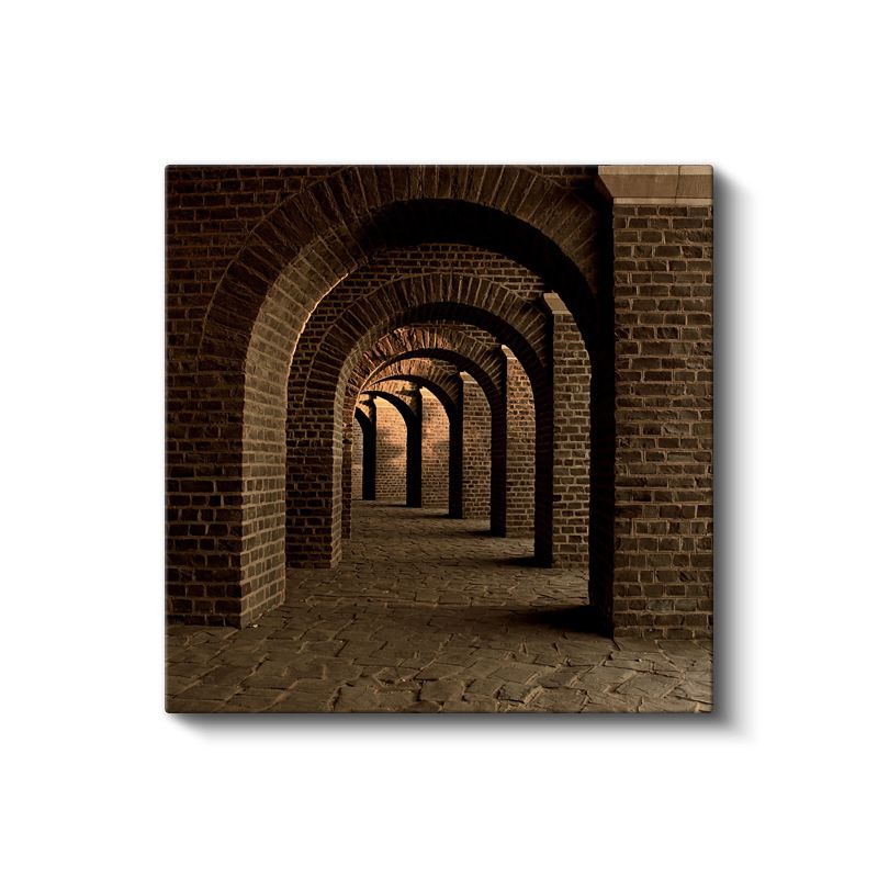 Tuğla Kemerler - Tarihi Geçidin Derinliği Kanvas Tablo