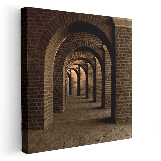 Tuğla Kemerler - Tarihi Geçidin Derinliği Kanvas Tablo