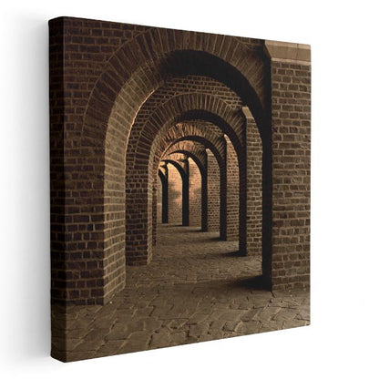 Tuğla Kemerler - Tarihi Geçidin Derinliği Kanvas Tablo