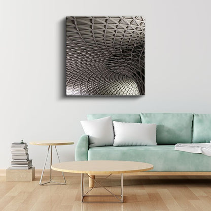 Geometrik Tavan - Modern Mimari Desenler Kanvas Tablo