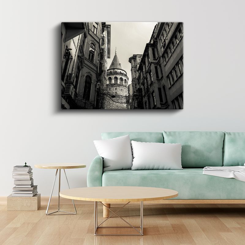 Galata Kulesi - İstanbul'un Dar Sokaklarından Kanvas Tablo