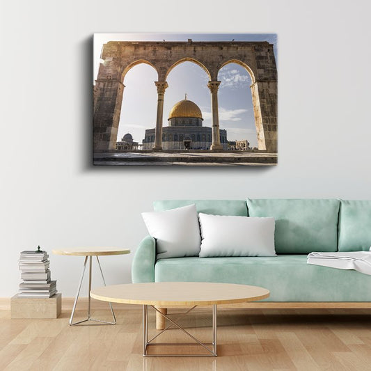 Kubbet-üs Sahra - Kudüs'ün Altın Kubbesi Kanvas Tablo