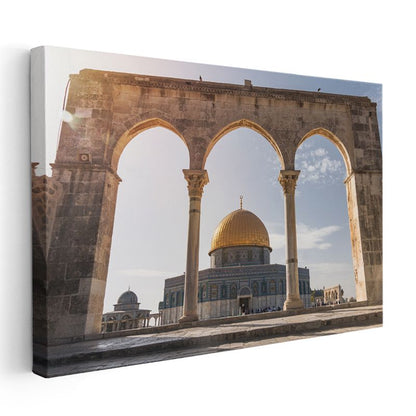 Kubbet-üs Sahra - Kudüs'ün Altın Kubbesi Kanvas Tablo