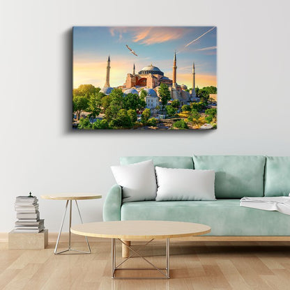 Ayasofya Camii - Tarihi Yarımada'nın İhtişamı Kanvas Tablo