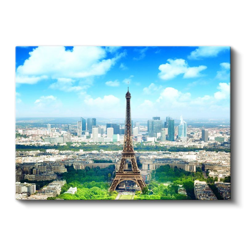 Paris Manzarası - Eyfel Kulesi Panoraması Kanvas Tablo