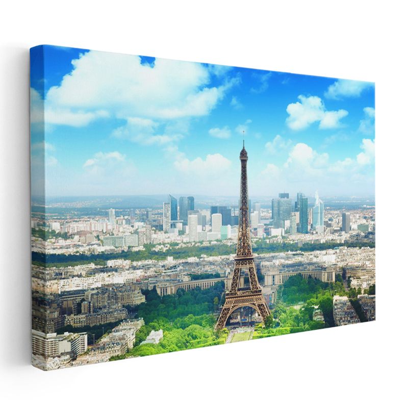 Paris Manzarası - Eyfel Kulesi Panoraması Kanvas Tablo