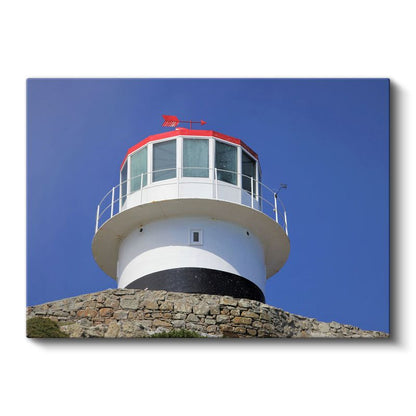 Deniz Feneri - Mavi Gökyüzü Altında Kanvas Tablo