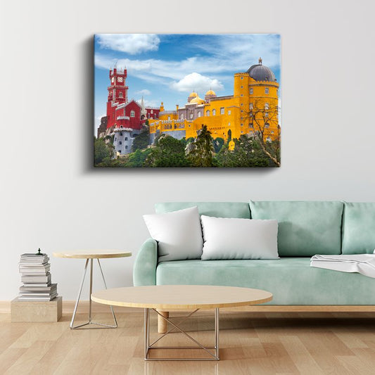 Pena Sarayı - Renkli Mimari İhtişamı Kanvas Tablo