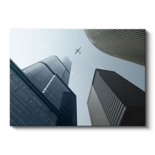 Gökyüzüne Uzanan Gökdelenler - Modern Mimari Perspektifi Kanvas Tablo