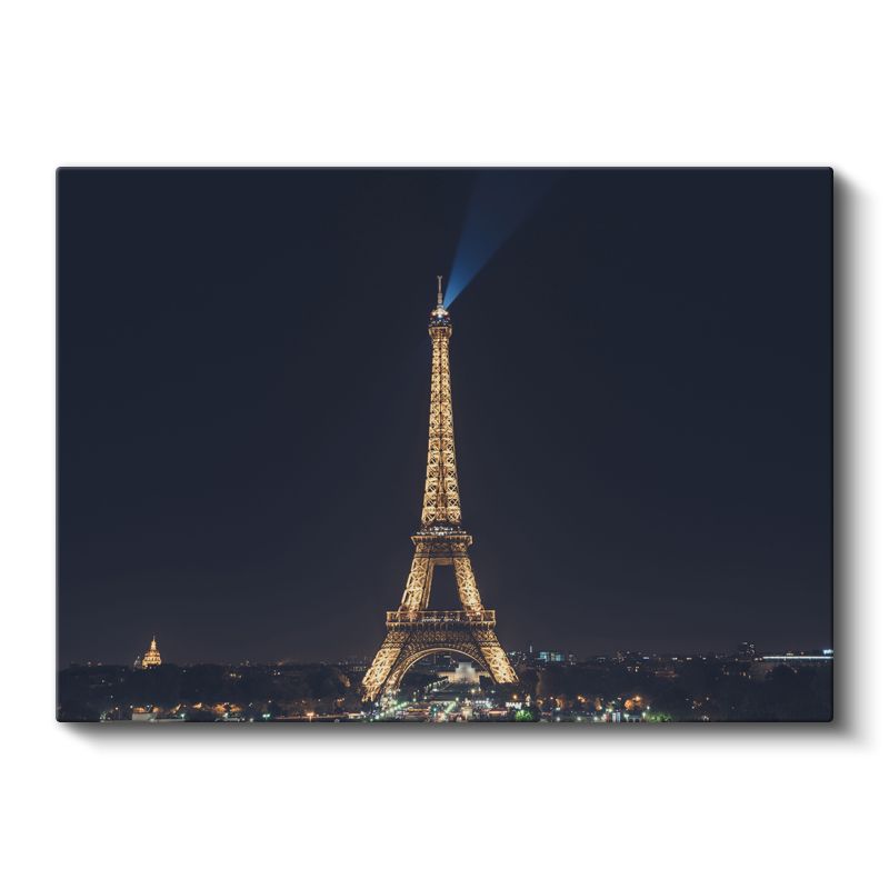 Işıltılı Eyfel - Gece Panoraması Kanvas Tablo