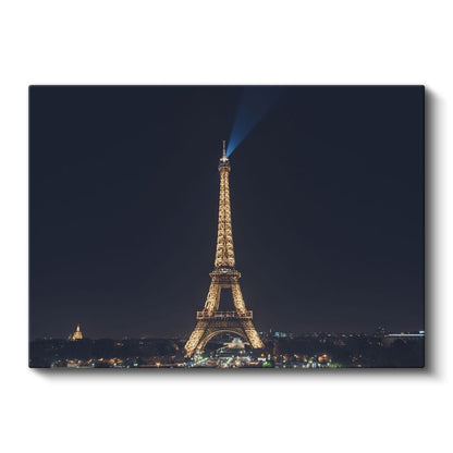 Işıltılı Eyfel - Gece Panoraması Kanvas Tablo