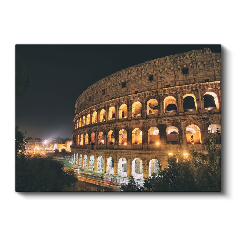 Kolezyum - Gece Işıklarında Roma'nın İhtişamı Kanvas Tablo