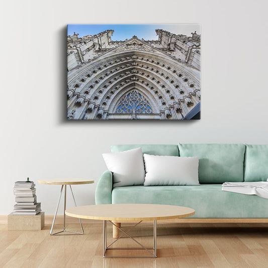 Gotik Katedral - Mimari Detay Zarafeti Kanvas Tablo