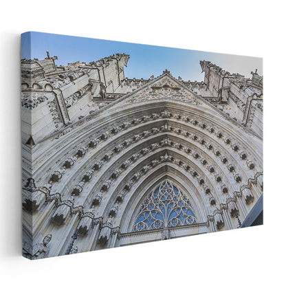 Gotik Katedral - Mimari Detay Zarafeti Kanvas Tablo