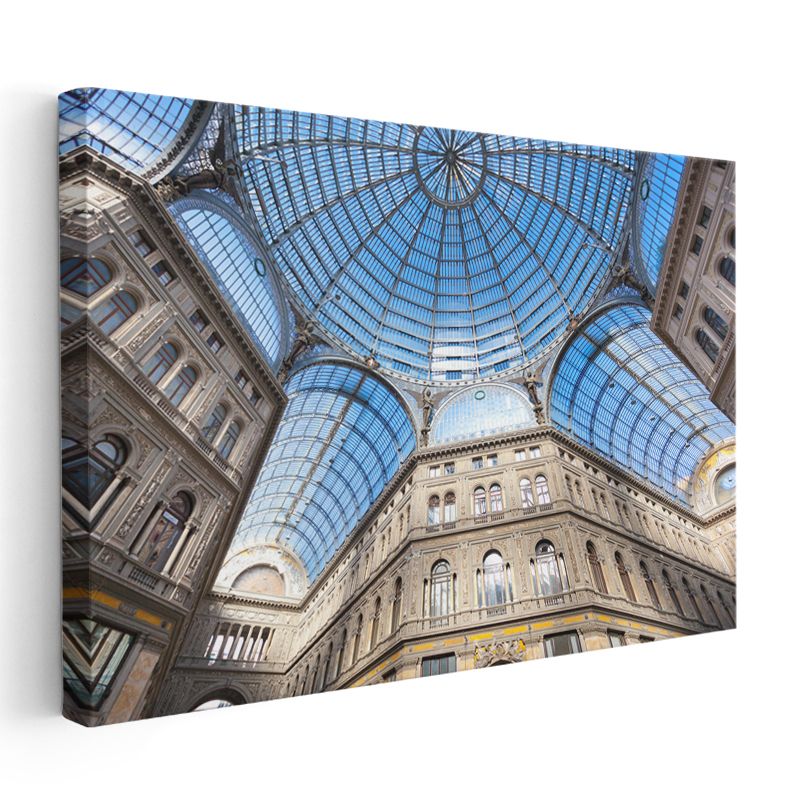 Milano Galerisi - Cam Kubbe Mimarisi Kanvas Tablo