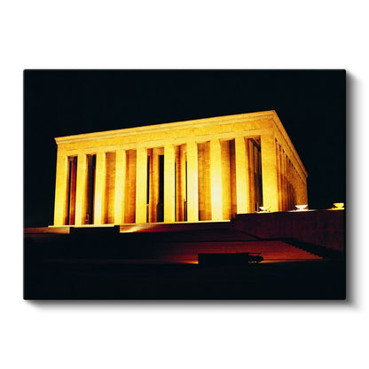 Anıtkabir - Gece Aydınlatması Kanvas Tablo