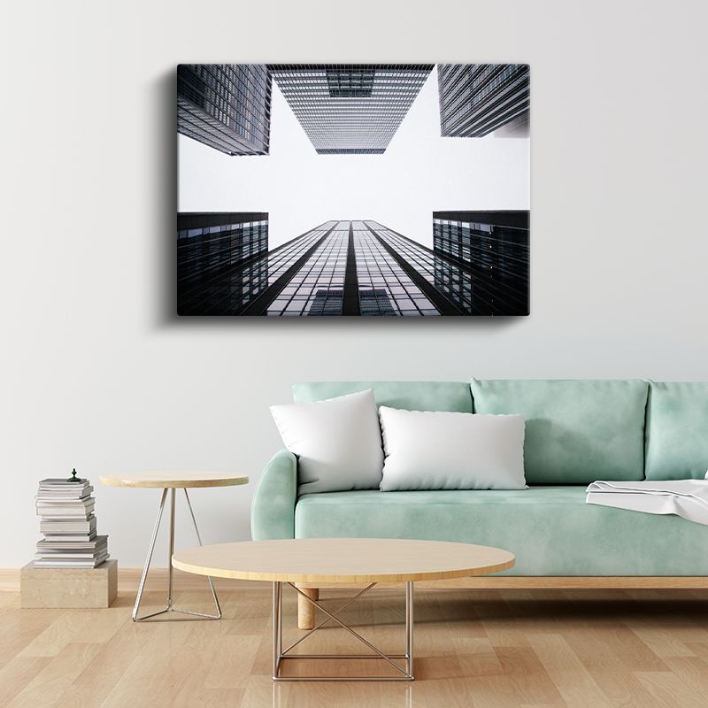 Gökyüzüne Bakış - Gökdelen Perspektifi Kanvas Tablo