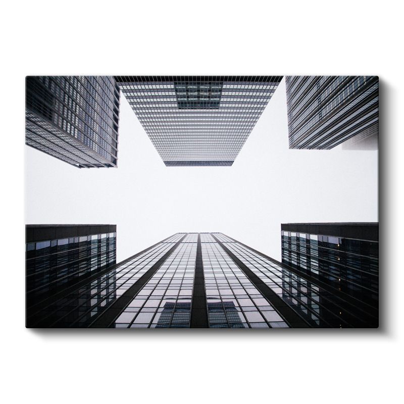 Gökyüzüne Bakış - Gökdelen Perspektifi Kanvas Tablo