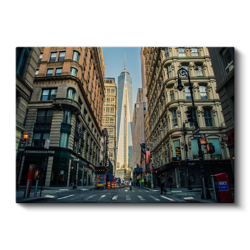 Manhattan Sokağı - One World Trade Center Kanvas Tablo