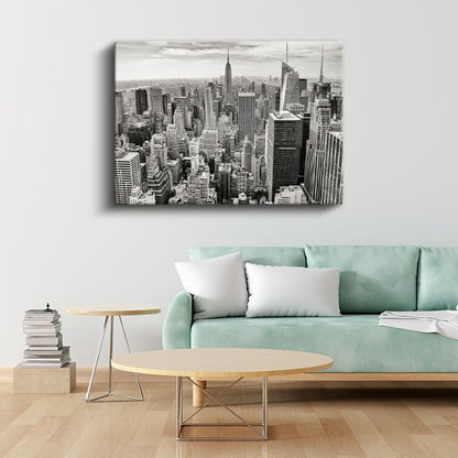 Manhattan Panoraması - Empire State Manzarası Kanvas Tablo