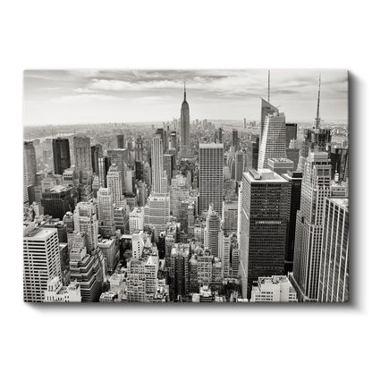 Manhattan Panoraması - Empire State Manzarası Kanvas Tablo