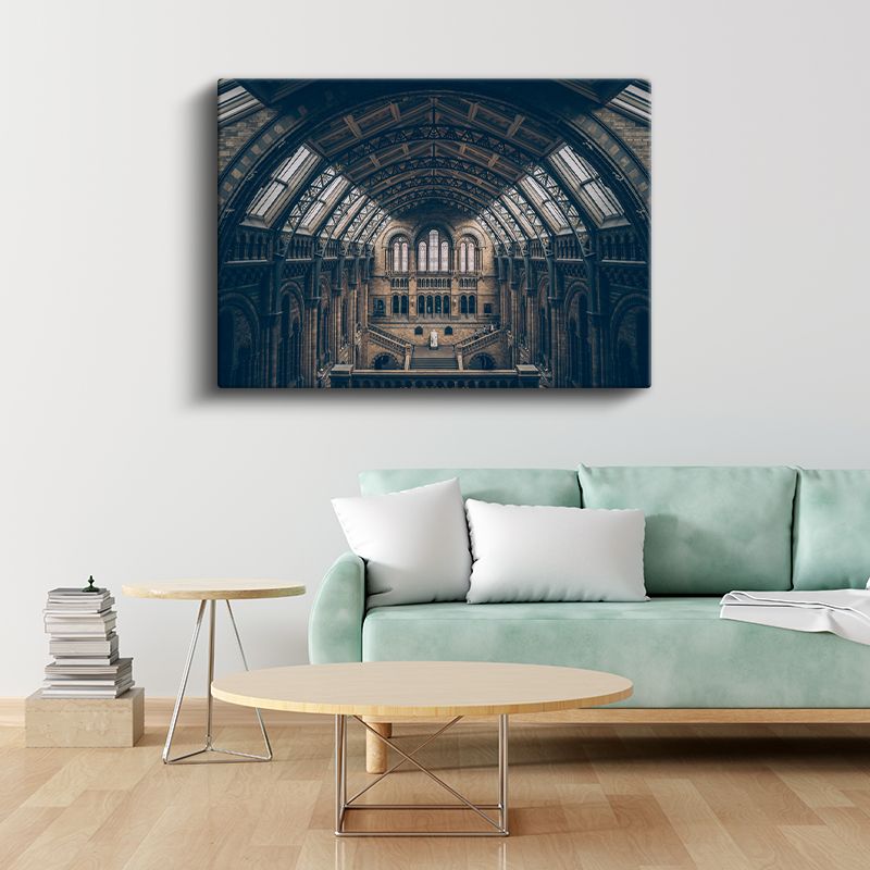 Müze Kubbesi - Tarihi İç Mekan Kanvas Tablo