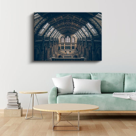 Müze Kubbesi - Tarihi İç Mekan Kanvas Tablo