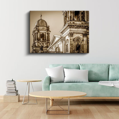 Berlin Katedrali - Klasik Mimari Detay Kanvas Tablo