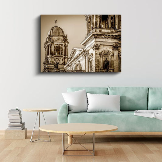 Berlin Katedrali - Klasik Mimari Detay Kanvas Tablo