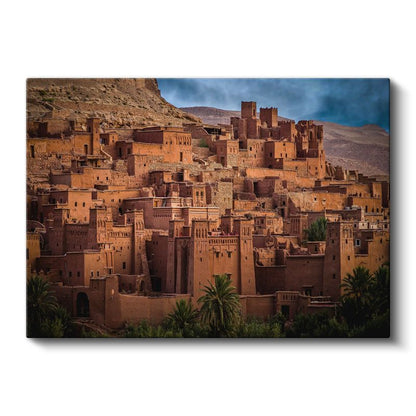 Kadim Çöl Kasabası - Geleneksel Toprak Mimarisi Kanvas Tablo