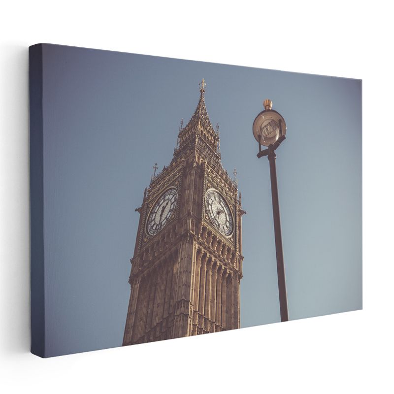Big Ben Kulesi - İkonik Londra Silueti Kanvas Tablo