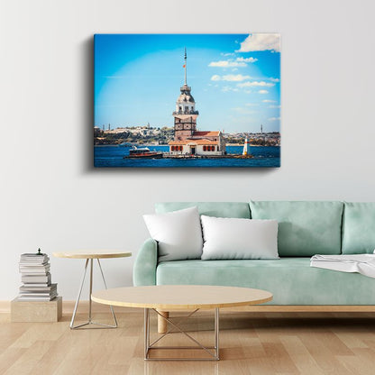 Kız Kulesi - İstanbul'un Tarihi Simgesi Kanvas Tablo