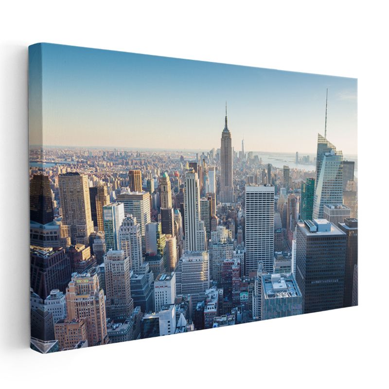Manhattan Manzarası - İkonik Gökdelenler Kanvas Tablo