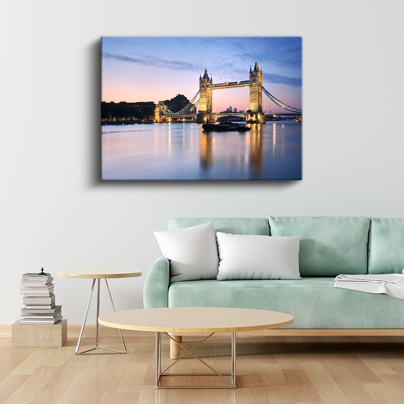 Tower Bridge - Akşam Işıkları Altında Kanvas Tablo