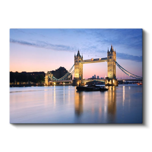 Tower Bridge - Akşam Işıkları Altında Kanvas Tablo