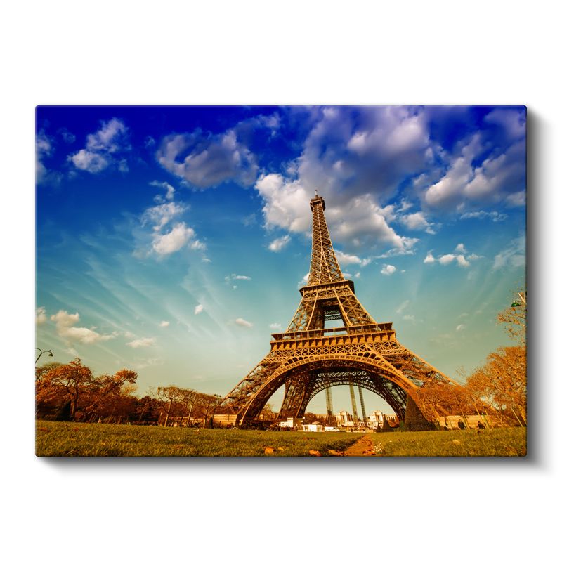 Eyfel Kulesi - Sonbahar Renkleri Kanvas Tablo