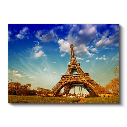 Eyfel Kulesi - Sonbahar Renkleri Kanvas Tablo