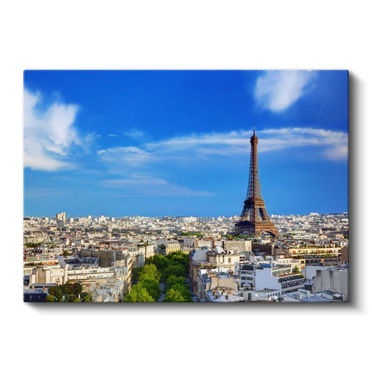 Paris Manzarası - Eyfel Kulesi Silüeti Kanvas Tablo