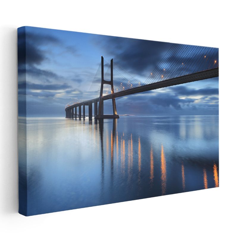 Vasco da Gama Köprüsü - Mavi Saatler Kanvas Tablo