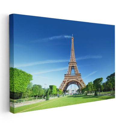 Eyfel Kulesi - Yeşil Park Manzarası Kanvas Tablo