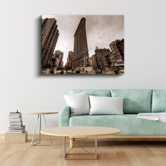 Flatiron Binası - Klasik New York Mimarisi Kanvas Tablo