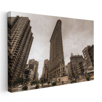 Flatiron Binası - Klasik New York Mimarisi Kanvas Tablo